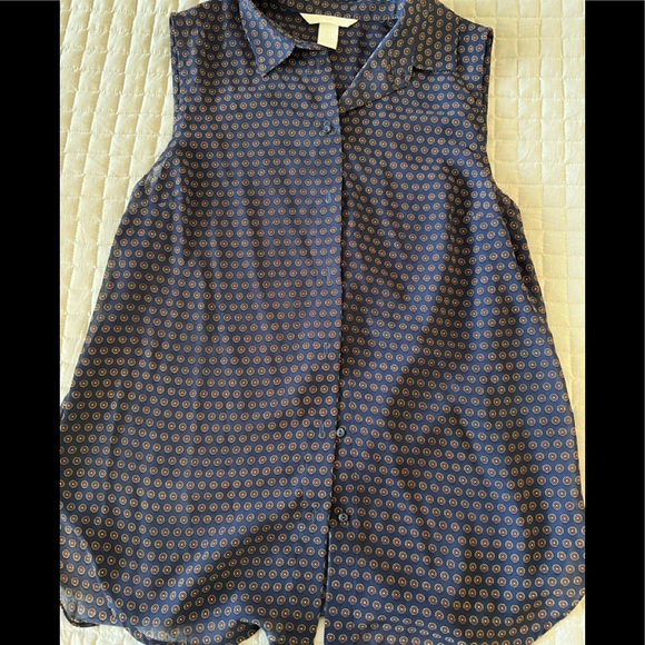 H&M navy blue blouse - Picture 1 of 2